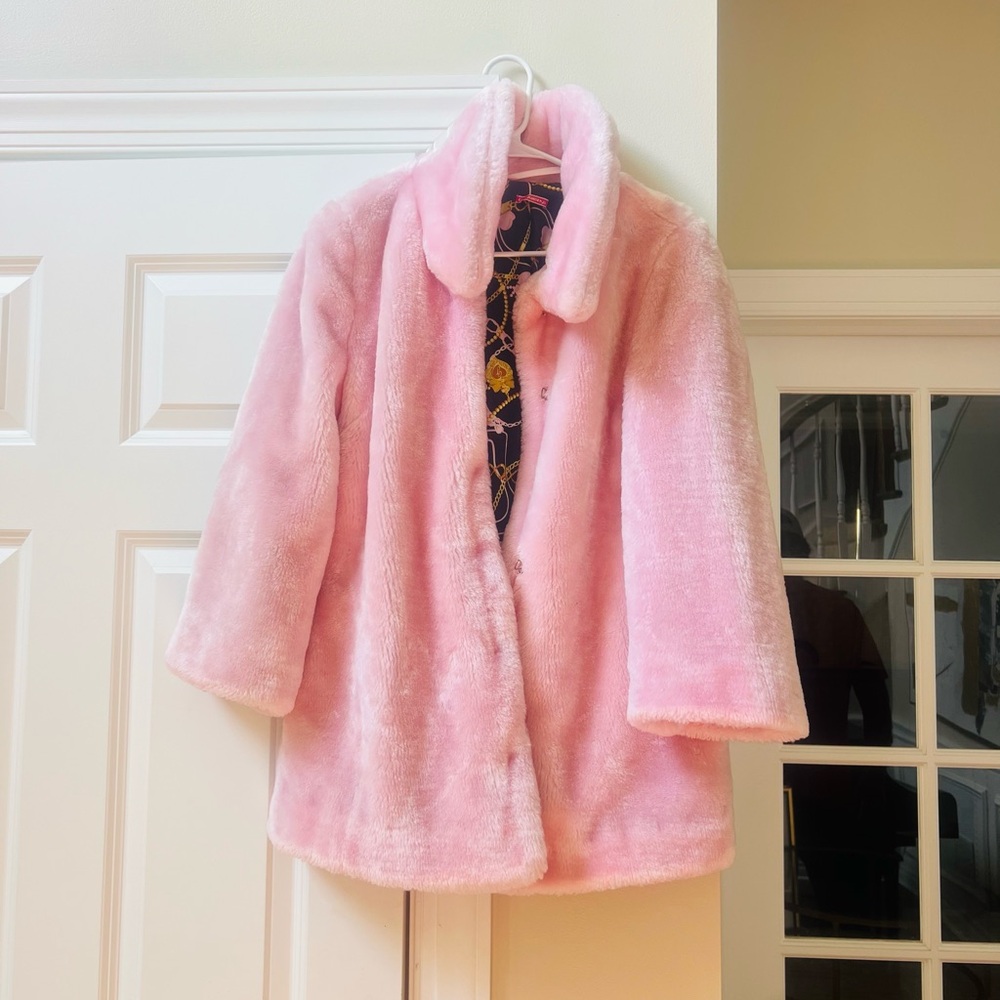 Barbiecore Pink Faux Fur Coat